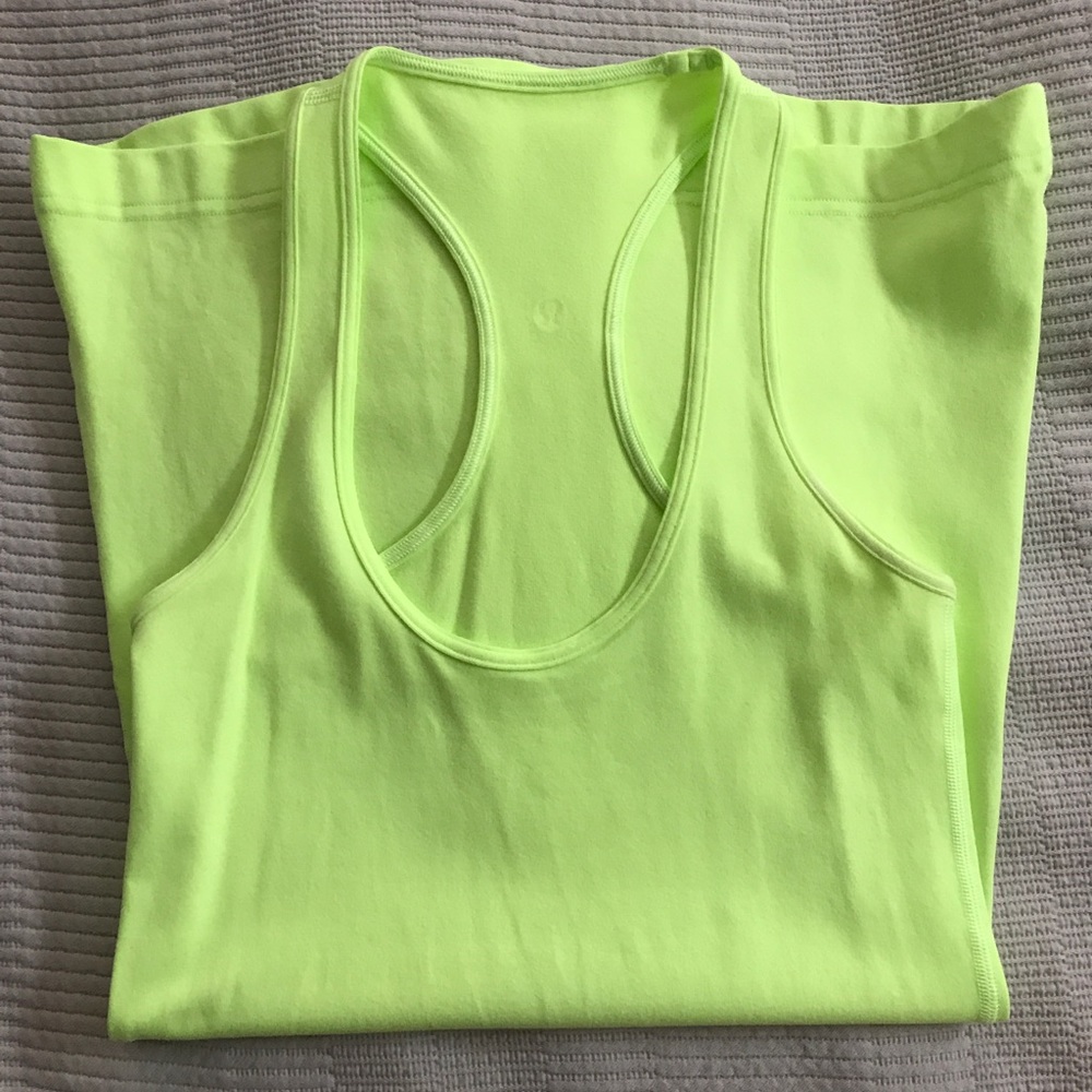 Cool racer back - lime green